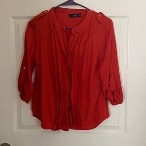 A.n.a Button Down Blouse / Top Sz M